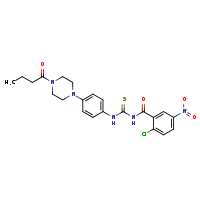 3-[4-(4-butanoylpiperazin-1-yl)phenyl]-1-(2-chloro-5-nitrobenzoyl)thiourea