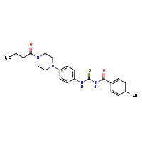 3-[4-(4-butanoylpiperazin-1-yl)phenyl]-1-(4-methylbenzoyl)thiourea