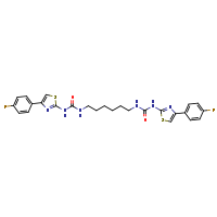 3-[4-(4-fluorophenyl)-1,3-thiazol-2-yl]-1-[6-({[4-(4-fluorophenyl)-1,3-thiazol-2-yl]carbamoyl}amino)hexyl]urea