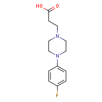 3-[4-(4-fluorophenyl)piperazin-1-yl]propanoic acid