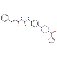 3-{4-[4-(furan-2-carbonyl)piperazin-1-yl]phenyl}-1-[(2E)-3-phenylprop-2-enoyl]thiourea
