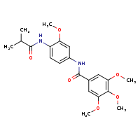 3,4,5-trimethoxy-N-[3-methoxy-4-(2-methylpropanamido)phenyl]benzamide