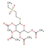 [3,4,5-tris(acetyloxy)-6-{[2-(ethanesulfonyl)ethyl]sulfanyl}oxan-2-yl]methyl acetate