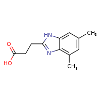 3-(4,6-dimethyl-1H-1,3-benzodiazol-2-yl)propanoic acid