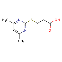 3-[(4,6-dimethylpyrimidin-2-yl)sulfanyl]propanoic acid