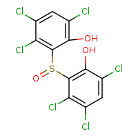 3,4,6-trichloro-2-(2,3,5-trichloro-6-hydroxybenzenesulfinyl)phenol