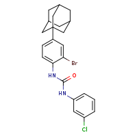 3-[4-(adamantan-1-yl)-2-bromophenyl]-1-(3-chlorophenyl)urea