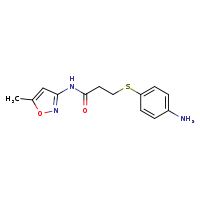 3-[(4-aminophenyl)sulfanyl]-N-(5-methyl-1,2-oxazol-3-yl)propanamide