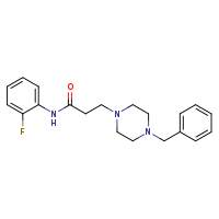 3-(4-benzylpiperazin-1-yl)-N-(2-fluorophenyl)propanamide