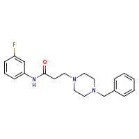 3-(4-benzylpiperazin-1-yl)-N-(3-fluorophenyl)propanamide