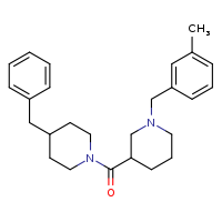 3-(4-benzylpiperidine-1-carbonyl)-1-[(3-methylphenyl)methyl]piperidine