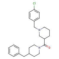 3-(4-benzylpiperidine-1-carbonyl)-1-[(4-chlorophenyl)methyl]piperidine