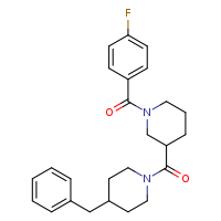 3-(4-benzylpiperidine-1-carbonyl)-1-(4-fluorobenzoyl)piperidine