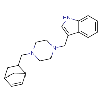 3-[(4-{bicyclo[2.2.1]hept-5-en-2-ylmethyl}piperazin-1-yl)methyl]-1H-indole