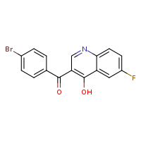 3-(4-bromobenzoyl)-6-fluoroquinolin-4-ol