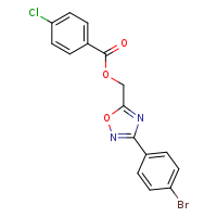 [3-(4-bromophenyl)-1,2,4-oxadiazol-5-yl]methyl 4-chlorobenzoate