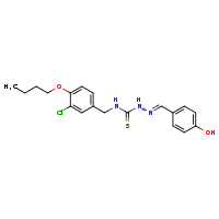 3-[(4-butoxy-3-chlorophenyl)methyl]-1-[(Z)-[(4-hydroxyphenyl)methylidene]amino]thiourea
