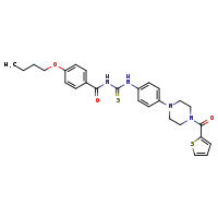 3-(4-butoxybenzoyl)-1-{4-[4-(thiophene-2-carbonyl)piperazin-1-yl]phenyl}thiourea