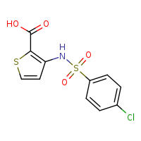 3-(4-chlorobenzenesulfonamido)thiophene-2-carboxylic acid