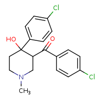 3-(4-chlorobenzoyl)-4-(4-chlorophenyl)-1-methylpiperidin-4-ol