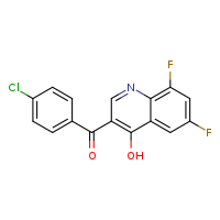 3-(4-chlorobenzoyl)-6,8-difluoroquinolin-4-ol