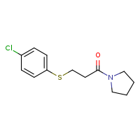 3-[(4-chlorophenyl)sulfanyl]-1-(pyrrolidin-1-yl)propan-1-one