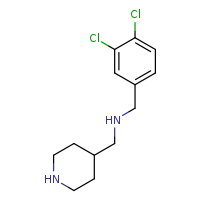 [(3,4-dichlorophenyl)methyl](piperidin-4-ylmethyl)amine