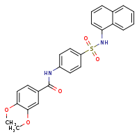 3,4-dimethoxy-N-{4-[(naphthalen-1-yl)sulfamoyl]phenyl}benzamide