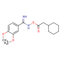 (3,4-dimethoxyphenyl)methanimidamido 2-cyclohexylacetate
