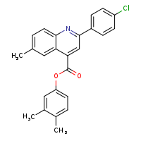 3,4-dimethylphenyl 2-(4-chlorophenyl)-6-methylquinoline-4-carboxylate