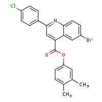 3,4-dimethylphenyl 6-bromo-2-(4-chlorophenyl)quinoline-4-carboxylate