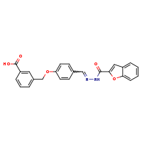 3-{4-[(E)-[(1-benzofuran-2-ylformamido)imino]methyl]phenoxymethyl}benzoic acid