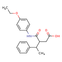 3-[(4-ethoxyphenyl)carbamoyl]-4-phenylpentanoic acid