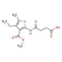 3-{[4-ethyl-3-(methoxycarbonyl)-5-methylthiophen-2-yl]carbamoyl}propanoic acid