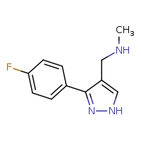 {[3-(4-fluorophenyl)-1H-pyrazol-4-yl]methyl}(methyl)amine