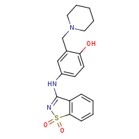 3-({4-hydroxy-3-[(piperidin-1-yl)methyl]phenyl}amino)-1??,2-benzothiazole-1,1-dione