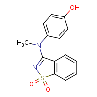 3-[(4-hydroxyphenyl)(methyl)amino]-1??,2-benzothiazole-1,1-dione