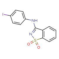 3-[(4-iodophenyl)amino]-1??,2-benzothiazole-1,1-dione
