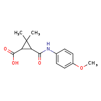 3-[(4-methoxyphenyl)carbamoyl]-2,2-dimethylcyclopropane-1-carboxylic acid