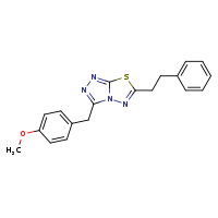 3-[(4-methoxyphenyl)methyl]-6-(2-phenylethyl)-[1,2,4]triazolo[3,4-b][1,3,4]thiadiazole