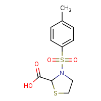 3-(4-methylbenzenesulfonyl)-1,3-thiazolidine-2-carboxylic acid