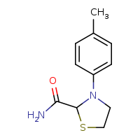 3-(4-methylphenyl)-1,3-thiazolidine-2-carboxamide