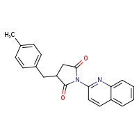 3-[(4-methylphenyl)methyl]-1-(quinolin-2-yl)pyrrolidine-2,5-dione