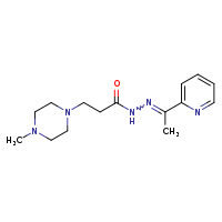 3-(4-methylpiperazin-1-yl)-N'-[(1E)-1-(pyridin-2-yl)ethylidene]propanehydrazide