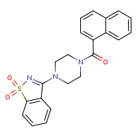 3-[4-(naphthalene-1-carbonyl)piperazin-1-yl]-1??,2-benzothiazole-1,1-dione