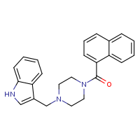 3-{[4-(naphthalene-1-carbonyl)piperazin-1-yl]methyl}-1H-indole