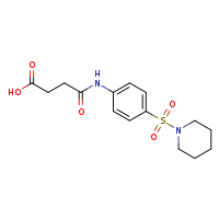 3-{[4-(piperidine-1-sulfonyl)phenyl]carbamoyl}propanoic acid