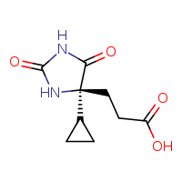 3-[(4S)-4-cyclopropyl-2,5-dioxoimidazolidin-4-yl]propanoic acid