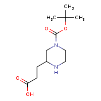3-[4-(tert-butoxycarbonyl)piperazin-2-yl]propanoic acid