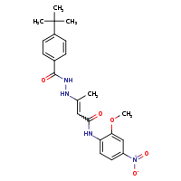 3-[(4-tert-butylphenyl)formohydrazido]-N-(2-methoxy-4-nitrophenyl)but-2-enamide